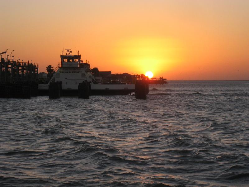Sunset over the Ferry
